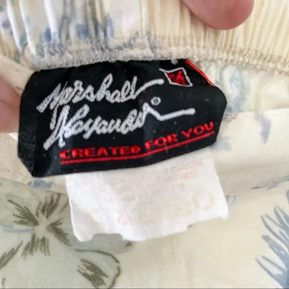 Marshall Alexander vintage Hawaii Waikiki Bermuda Shorts blue yellow size S - Picture 5 of 6